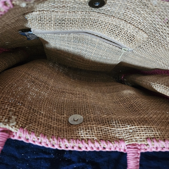 Sun and Sand Straw Beach Bag Flamingo - Picture 4 of 5